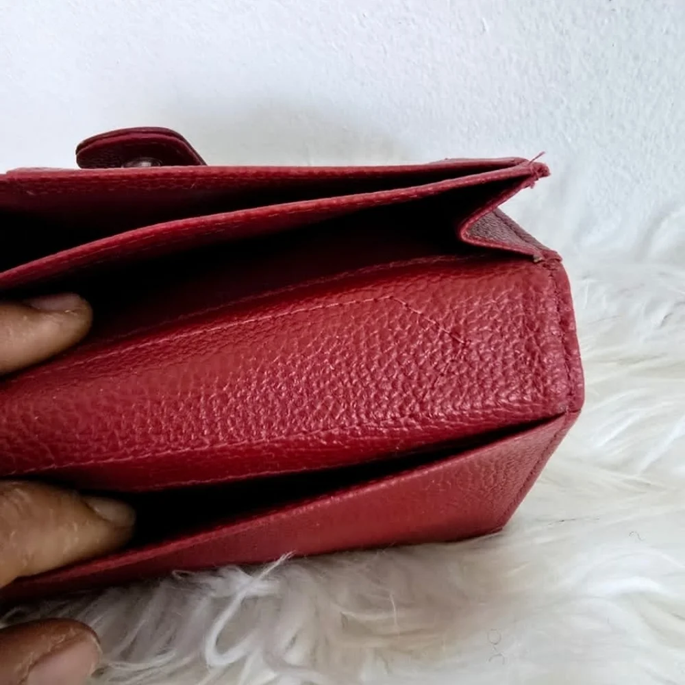 Classy Red Genuine Leather Wallet 🌴